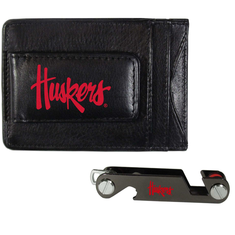 Nebraska Cornhuskers Leather Cash & Cardholder & Key Organizer - Nebraska Cornhuskers - Flyclothing LLC