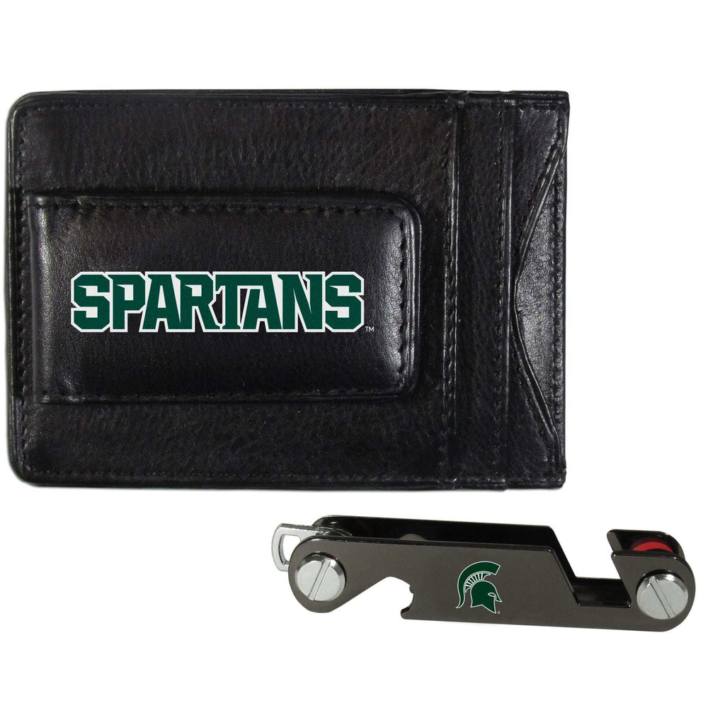 Michigan St. Spartans Leather Cash & Cardholder & Key Organizer - Michigan St. Spartans - Flyclothing LLC