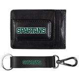 Michigan St. Spartans Leather Cash & Cardholder & Strap Key Chain - Michigan St. Spartans - Flyclothing LLC