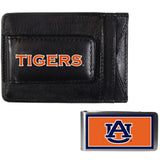 Auburn Tigers Leather Cash & Cardholder & Color Money Clip - Auburn Tigers - Flyclothing LLC