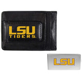 LSU Tigers Leather Cash & Cardholder & Money Clip - LSU Tigers - Flyclothing LLC