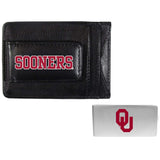 Oklahoma Sooners Leather Cash & Cardholder & Money Clip - Oklahoma Sooners - Flyclothing LLC