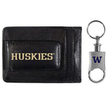 Washington Huskies Leather Cash & Cardholder & Valet Key Chain - Washington Huskies - Flyclothing LLC