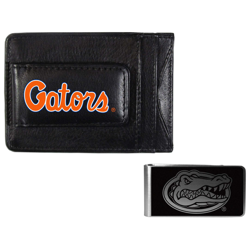 Florida Gators Leather Cash & Cardholder & Black Money Clip - Florida Gators - Flyclothing LLC
