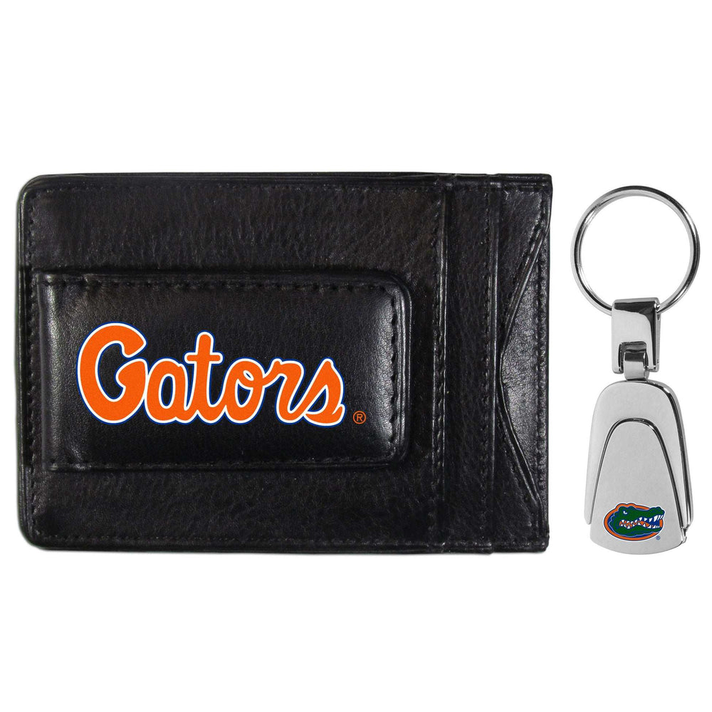 Florida Gators Leather Cash & Cardholder & Steel Key Chain - Florida Gators - Flyclothing LLC