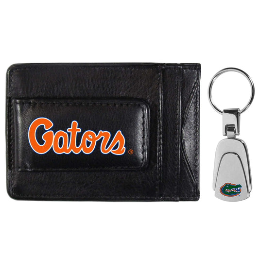 Florida Gators Leather Cash & Cardholder & Steel Key Chain - Florida Gators - Flyclothing LLC
