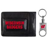 Wisconsin Badgers Leather Cash & Cardholder & Valet Key Chain - Wisconsin Badgers - Flyclothing LLC