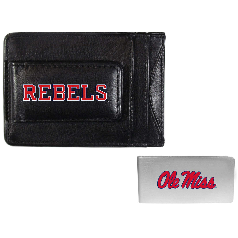 Mississippi Rebels Leather Cash & Cardholder & Money Clip - Mississippi Rebels - Flyclothing LLC