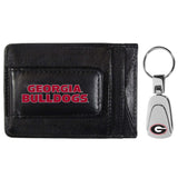 Georgia Bulldogs Leather Cash & Cardholder & Steel Key Chain - Georgia Bulldogs - Flyclothing LLC