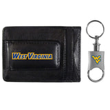 W. Virginia Mountaineers Leather Cash & Cardholder & Valet Key Chain - W. Virginia Mountaineers - Flyclothing LLC