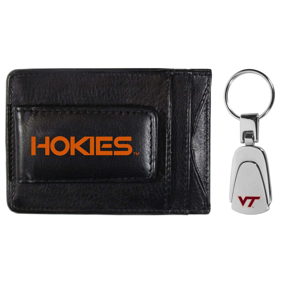Virginia Tech Hokies Leather Cash & Cardholder & Steel Key Chain - Virginia Tech Hokies - Flyclothing LLC