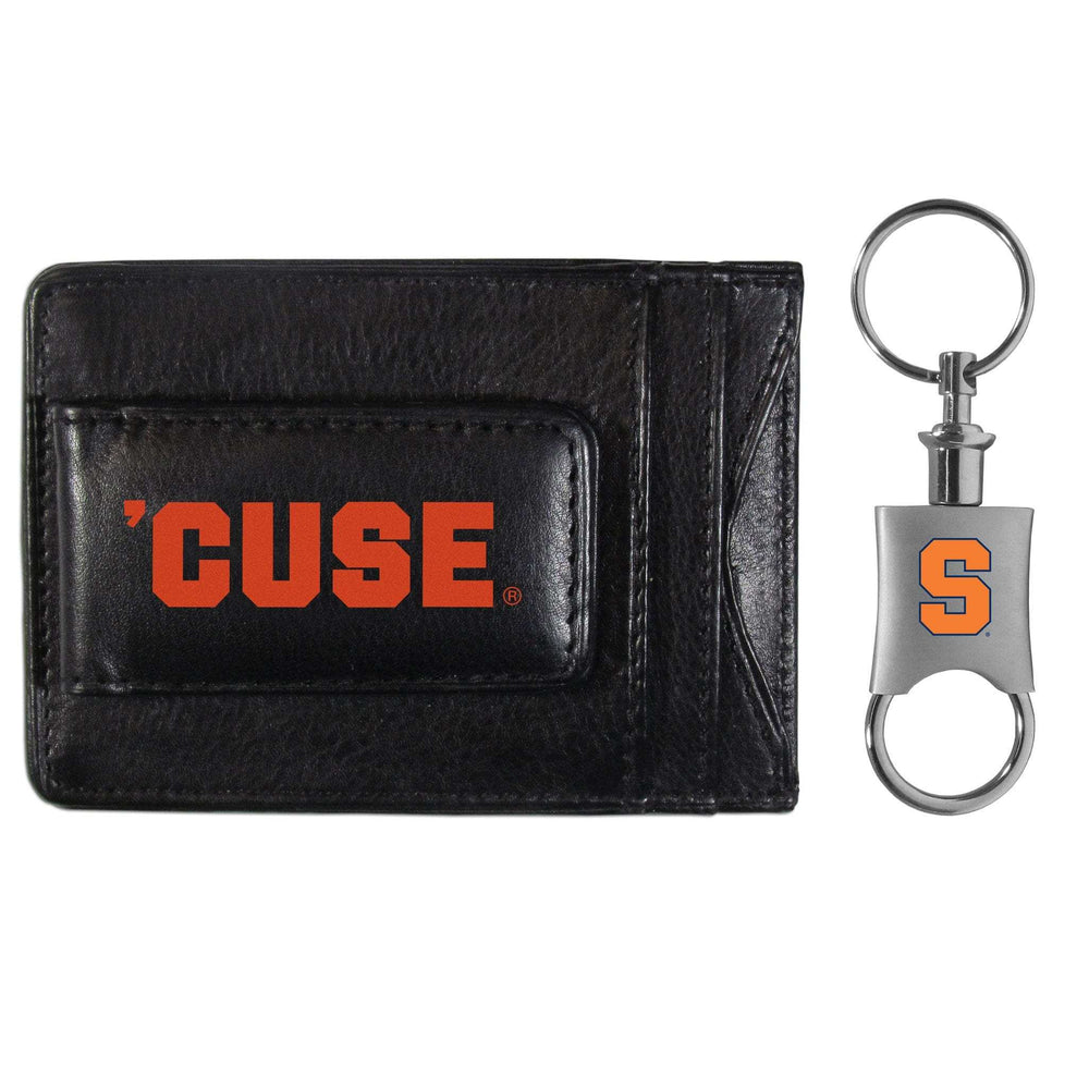 Syracuse Orange Leather Cash & Cardholder & Valet Key Chain - Syracuse Orange - Flyclothing LLC