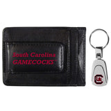 S. Carolina Gamecocks Leather Cash & Cardholder & Steel Key Chain - S. Carolina Gamecocks - Flyclothing LLC