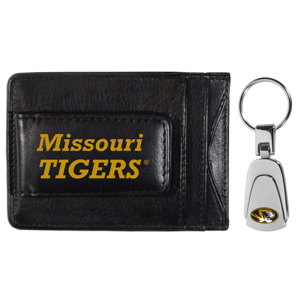 Missouri Tigers Leather Cash & Cardholder & Steel Key Chain - Missouri Tigers - Flyclothing LLC