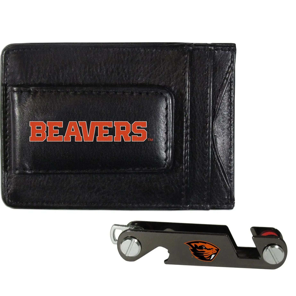 Oregon St. Beavers Leather Cash & Cardholder & Key Organizer - Oregon St. Beavers - Flyclothing LLC