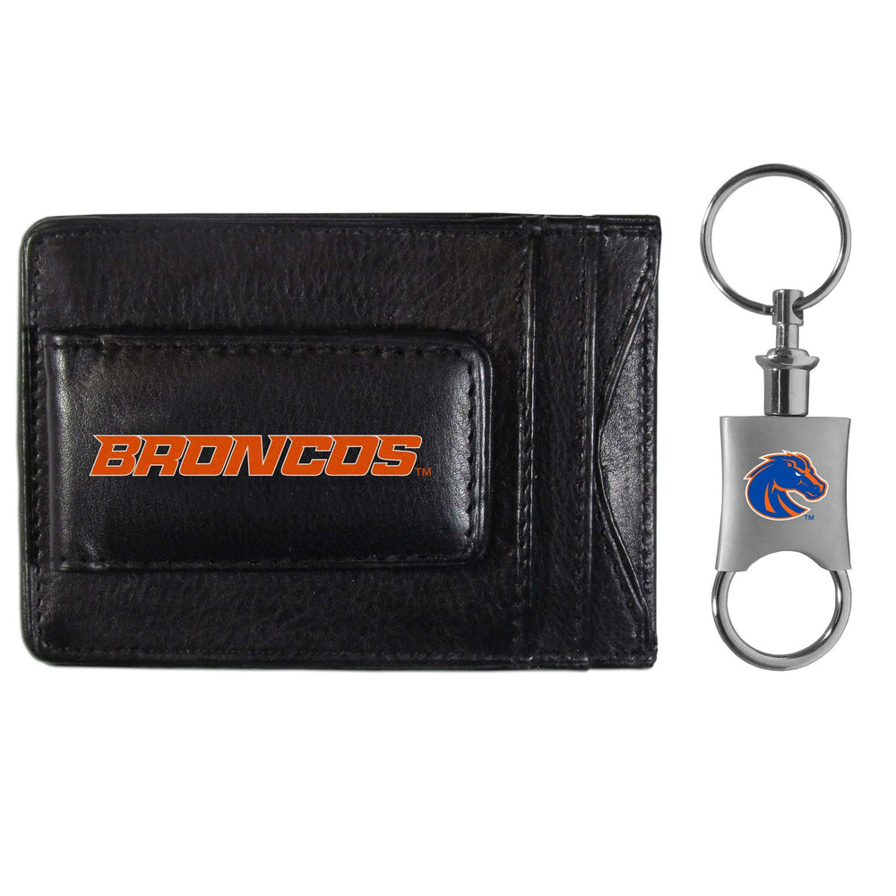 Boise St. Broncos Leather Cash & Cardholder & Valet Key Chain - Boise St. Broncos - Flyclothing LLC