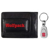 N. Carolina St. Wolfpack Leather Cash & Cardholder & Steel Key Chain - N. Carolina St. Wolfpack - Flyclothing LLC
