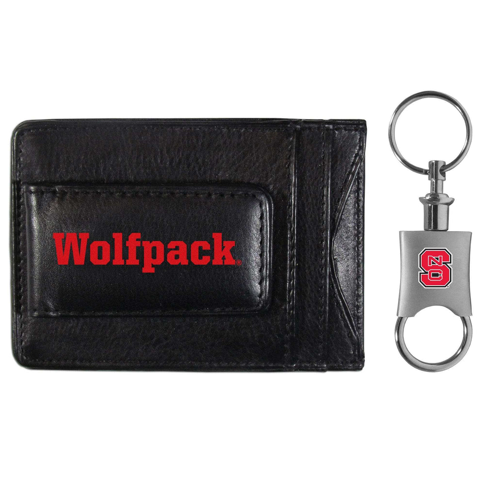 N. Carolina St. Wolfpack Leather Cash & Cardholder & Valet Key Chain - N. Carolina St. Wolfpack - Flyclothing LLC