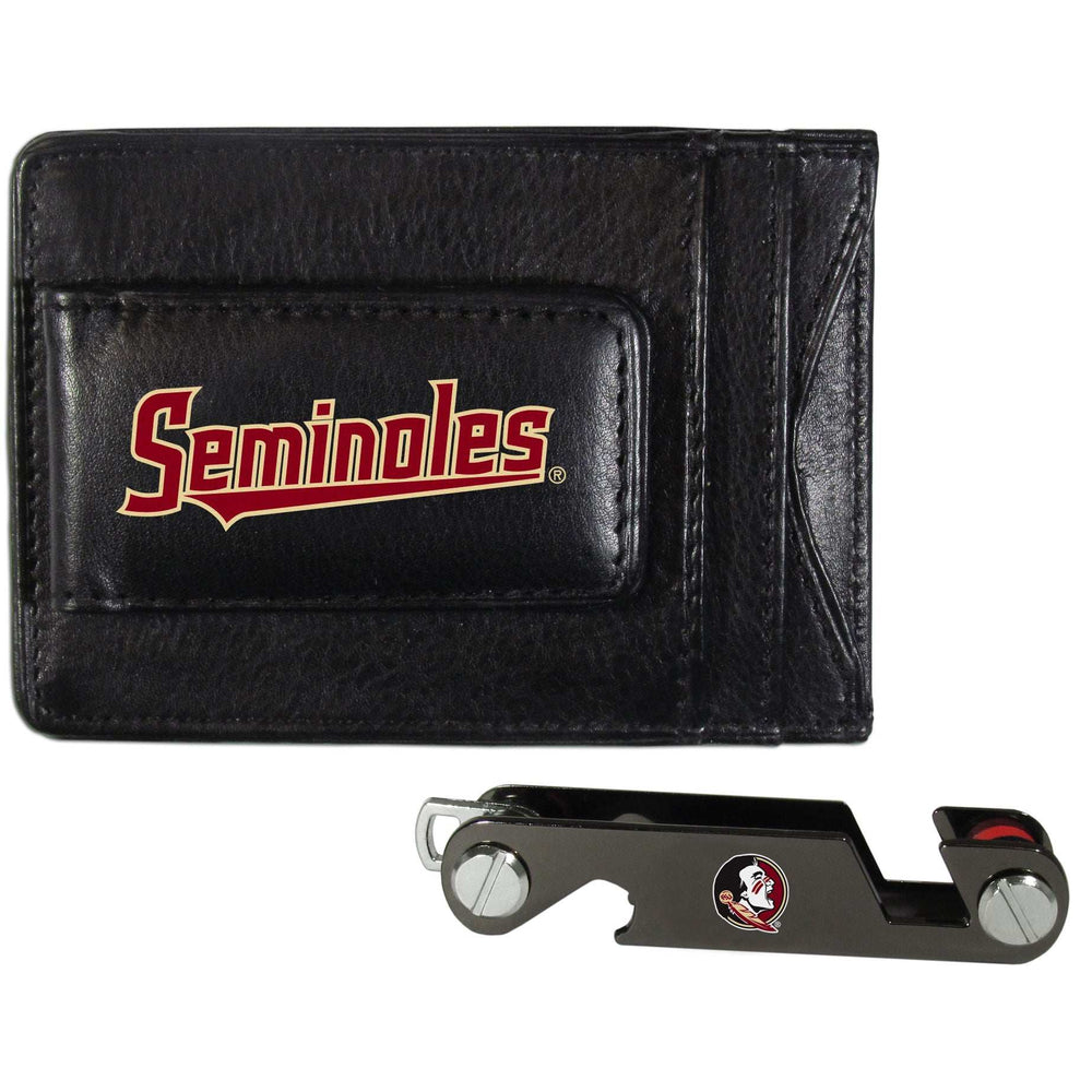 Florida St. Seminoles Leather Cash & Cardholder & Key Organizer - Florida St. Seminoles - Flyclothing LLC