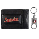 Florida St. Seminoles Leather Cash & Cardholder & Valet Key Chain - Florida St. Seminoles - Flyclothing LLC