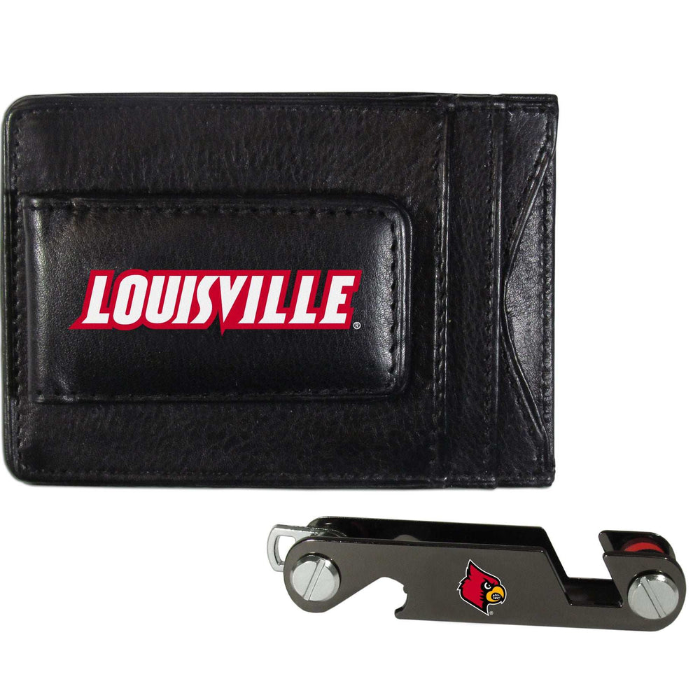 Louisville Cardinals Leather Cash & Cardholder & Key Organizer - Louisville Cardinals - Flyclothing LLC