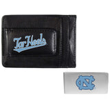N. Carolina Tar Heels Leather Cash & Cardholder & Money Clip - N. Carolina Tar Heels - Flyclothing LLC
