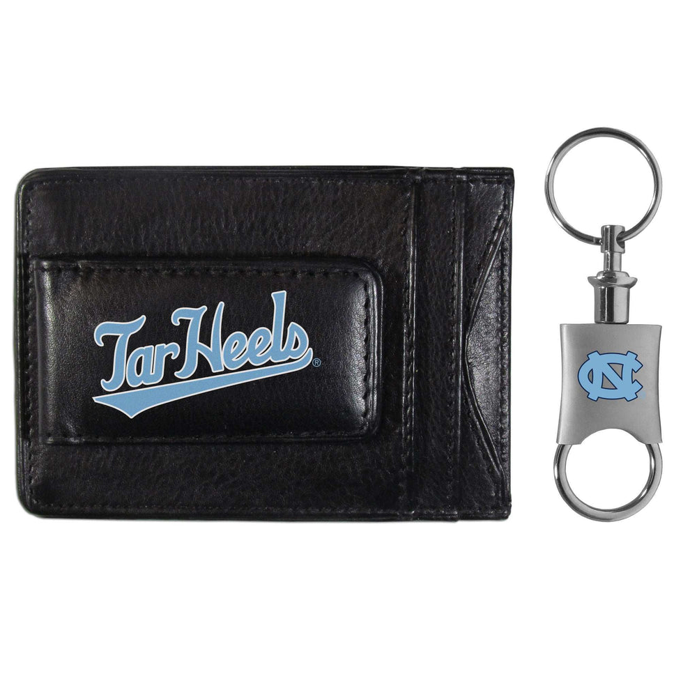 N. Carolina Tar Heels Leather Cash & Cardholder & Valet Key Chain - N. Carolina Tar Heels - Flyclothing LLC