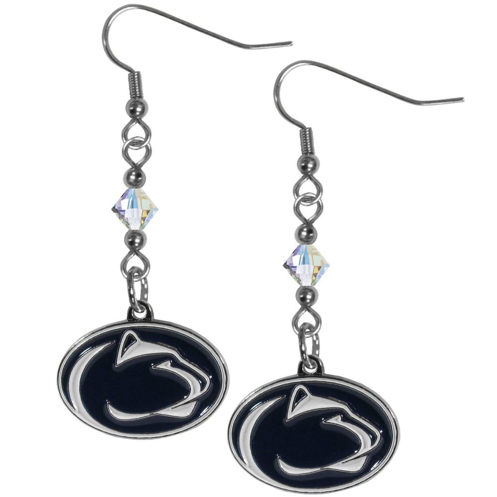 Penn St. Nittany Lions Crystal Dangle Earrings - Penn St. Nittany Lions - Flyclothing LLC