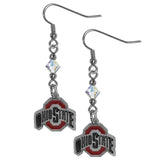 Ohio St. Buckeyes Crystal Dangle Earrings - Ohio State Buckeyes - Flyclothing LLC