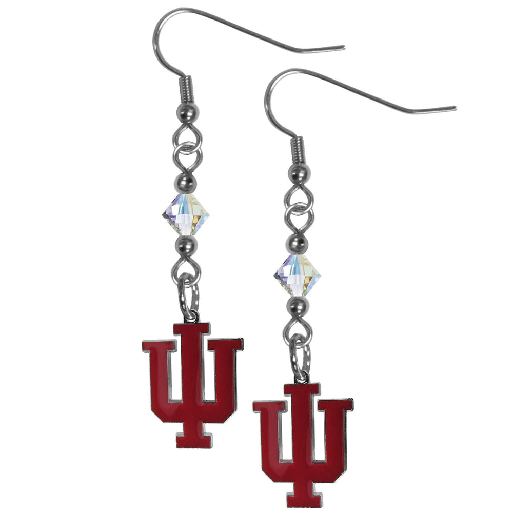 Indiana Hoosiers Crystal Dangle Earrings - Indiana Hoosiers - Flyclothing LLC