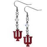 Indiana Hoosiers Crystal Dangle Earrings - Indiana Hoosiers - Flyclothing LLC