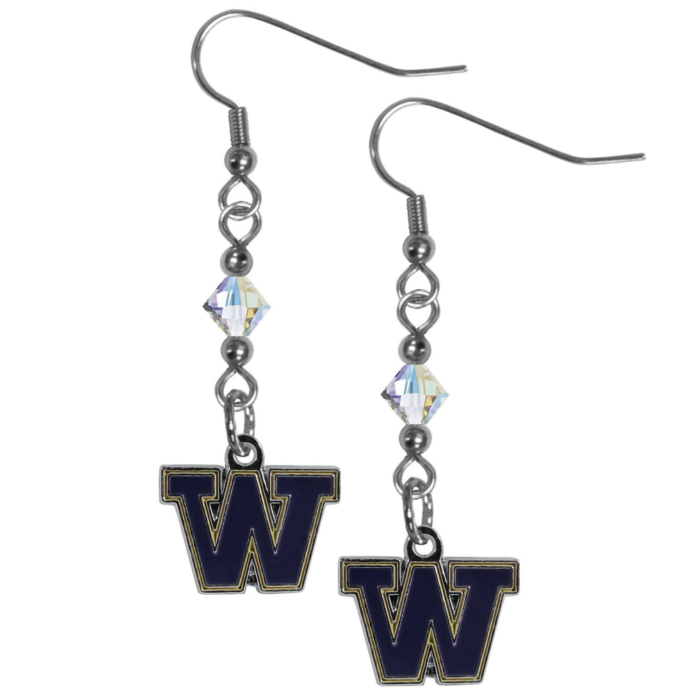 Washington Huskies Crystal Dangle Earrings - Washington Huskies - Flyclothing LLC