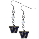 Washington Huskies Crystal Dangle Earrings - Washington Huskies - Flyclothing LLC