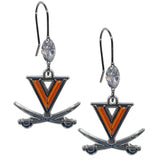 Virginia Cavaliers Crystal Dangle Earrings - Virginia Cavaliers - Flyclothing LLC