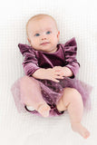 Amethyst Velvet Tutu Bodysuit - Mila & Rose ® - Flyclothing LLC