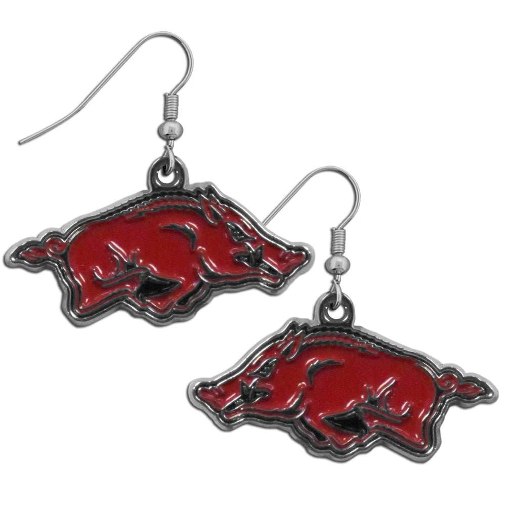 Arkansas Razorbacks Chrome Dangle Earrings - Arkansas Razorbacks - Flyclothing LLC