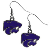 Kansas St. Wildcats Chrome Dangle Earrings - Kansas St. Wildcats - Flyclothing LLC