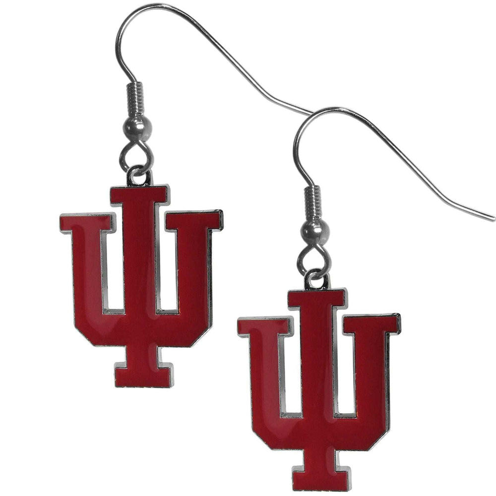 Indiana Hoosiers Chrome Dangle Earrings - Indiana Hoosiers - Flyclothing LLC