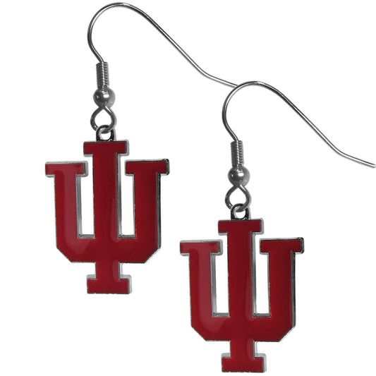 Indiana Hoosiers Chrome Dangle Earrings - Indiana Hoosiers - Flyclothing LLC