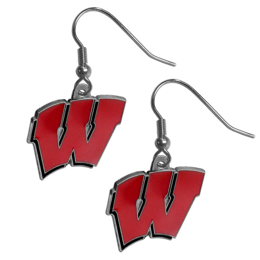 Wisconsin Badgers Dangle Earrings - Wisconsin Badgers - Flyclothing LLC