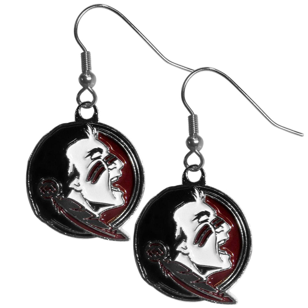 Florida St. Seminoles Chrome Dangle Earrings - Florida St. Seminoles - Flyclothing LLC
