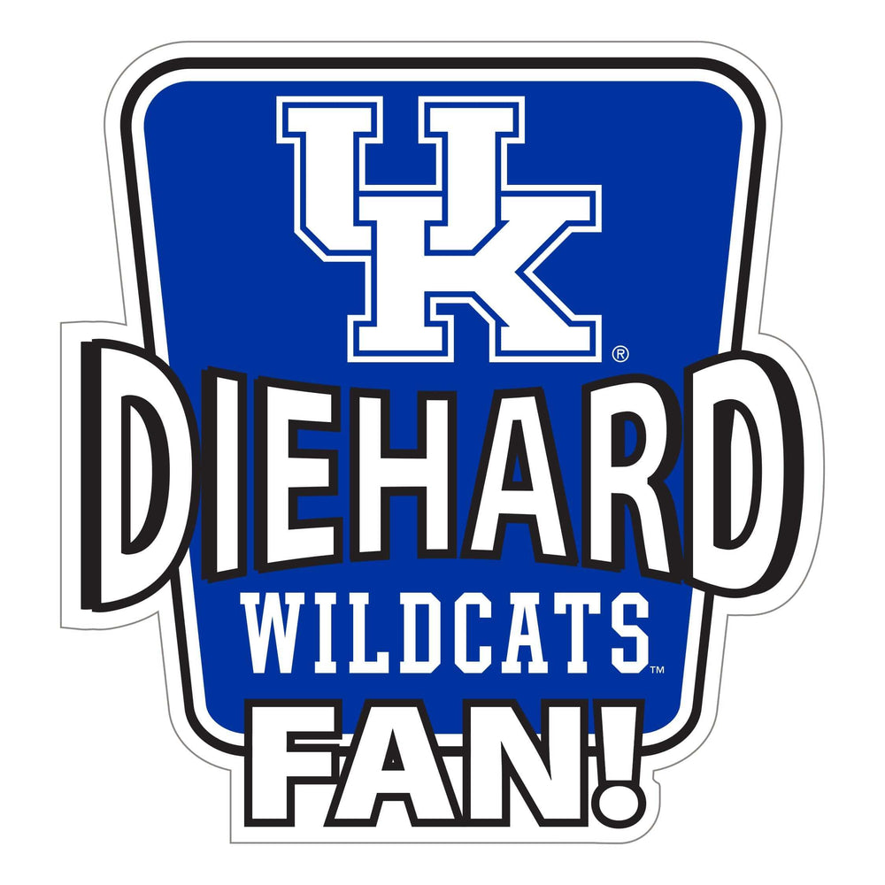 Kentucky Wildcats Die-Hard Fan Auto Decal - Kentucky Wildcats - Flyclothing LLC