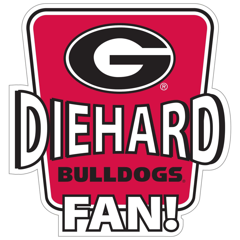 Georgia Bulldogs Die-Hard Fan Auto Decal - Georgia Bulldogs - Flyclothing LLC