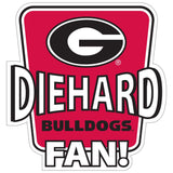 Georgia Bulldogs Die-Hard Fan Auto Decal - Georgia Bulldogs - Flyclothing LLC