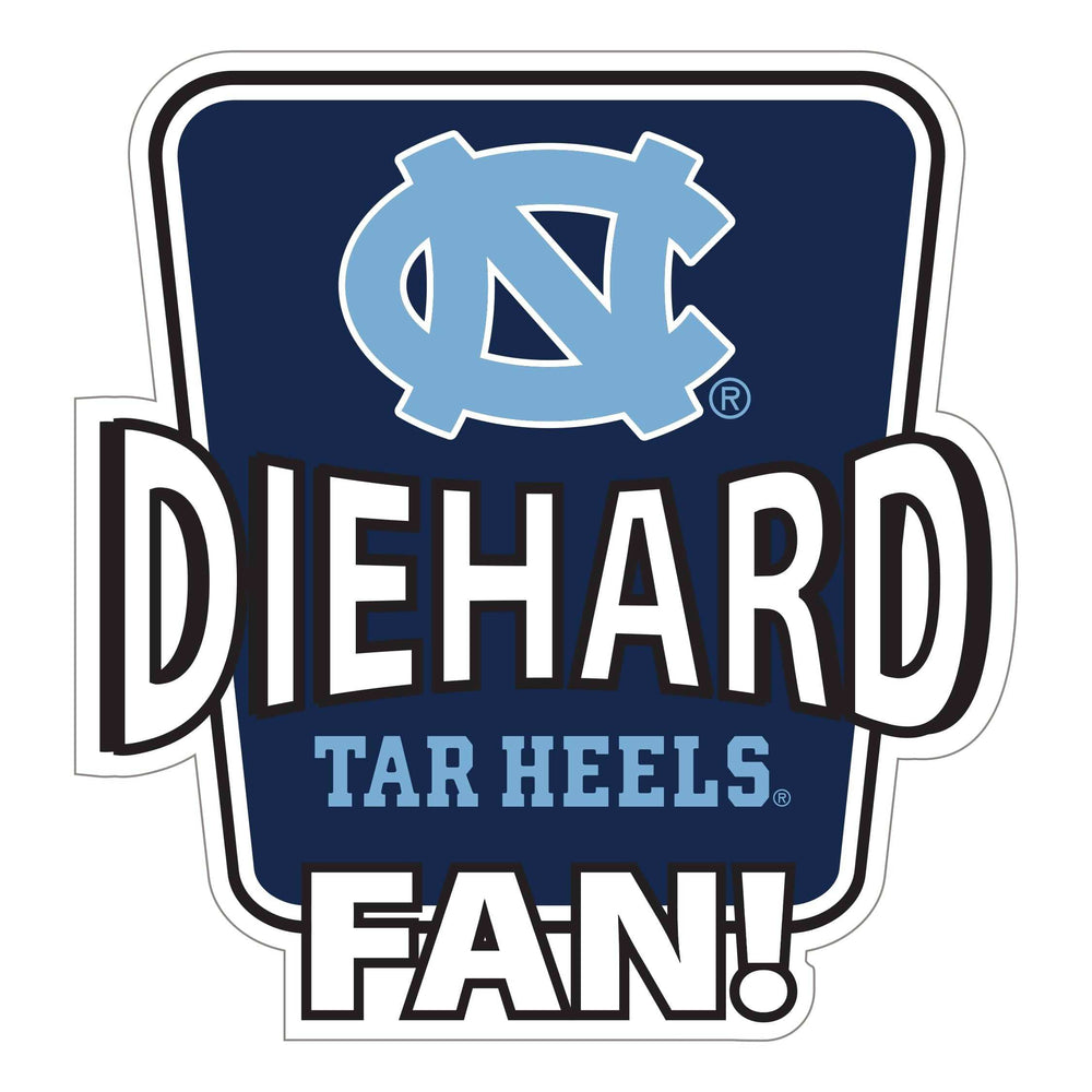 N. Carolina Tar Heels Die-Hard Fan Auto Decal - N. Carolina Tar Heels - Flyclothing LLC