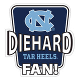N. Carolina Tar Heels Die-Hard Fan Auto Decal - N. Carolina Tar Heels - Flyclothing LLC