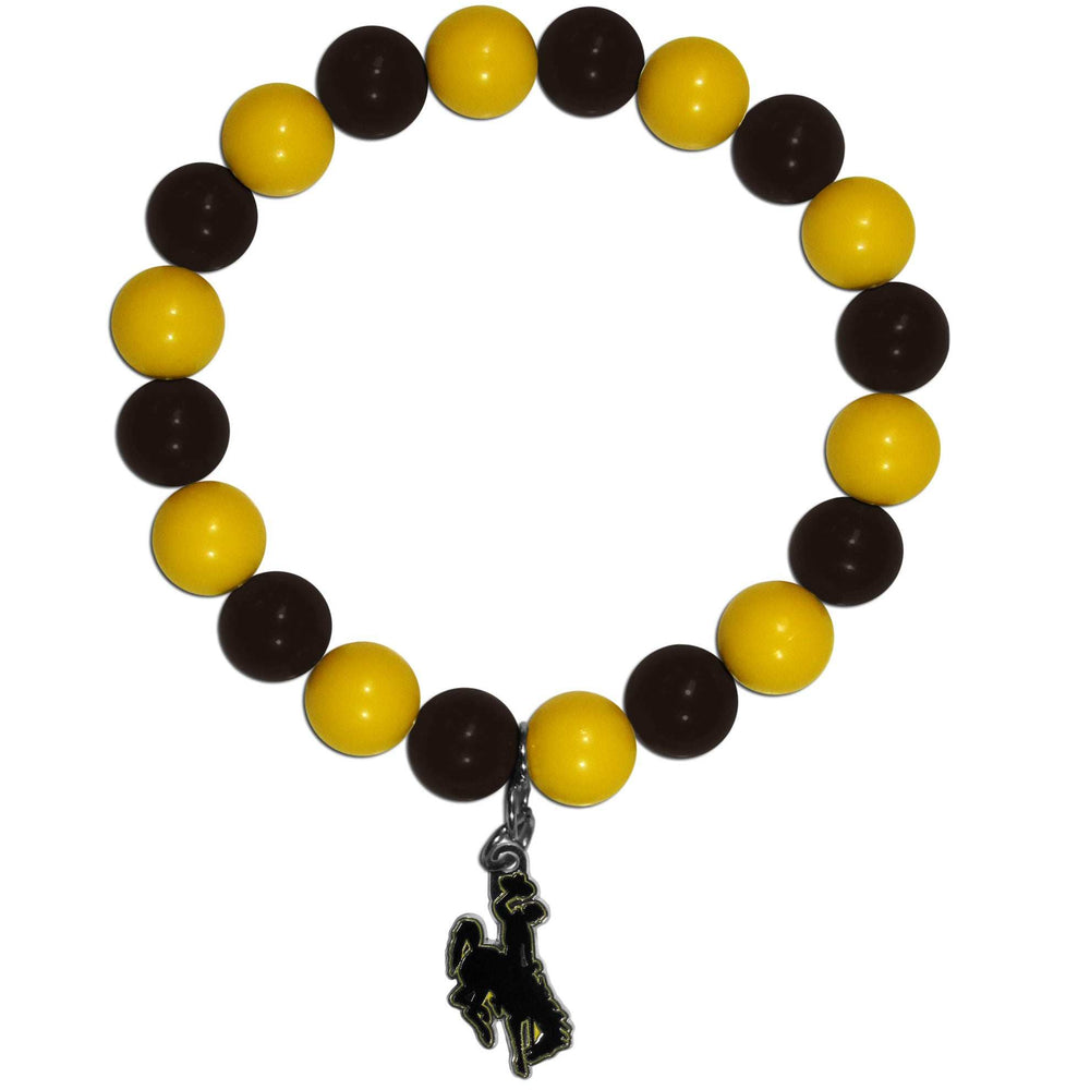 Wyoming Cowboy Fan Bead Bracelet - Wyoming Cowboy - Flyclothing LLC
