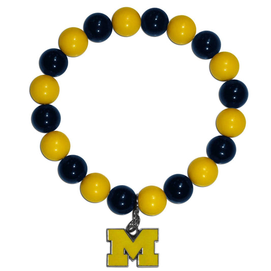 Michigan Wolverines Fan Bead Bracelet - Michigan Wolverines - Flyclothing LLC