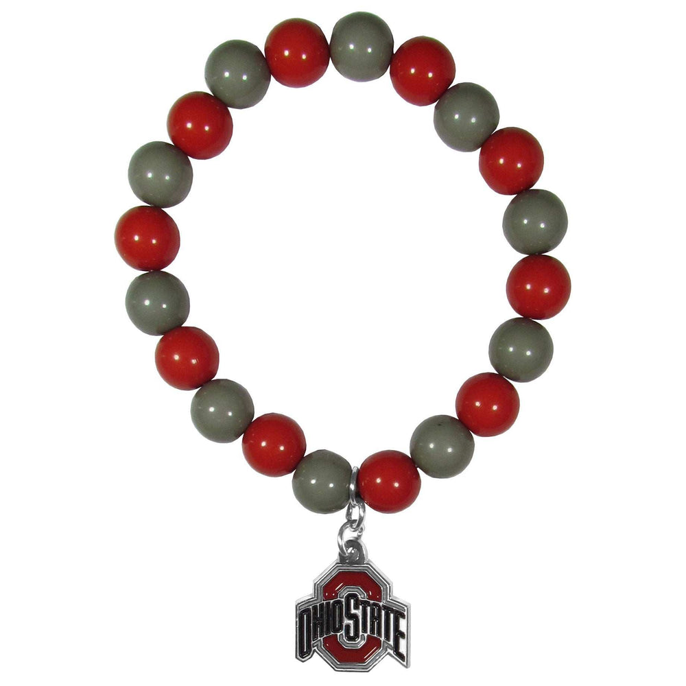 Ohio St. Buckeyes Fan Bead Bracelet - Ohio State Buckeyes - Flyclothing LLC