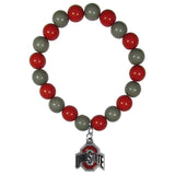 Ohio St. Buckeyes Fan Bead Bracelet - Ohio State Buckeyes - Flyclothing LLC